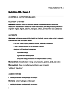 Nutrition 250 Study Guide