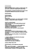 Multicollinearity