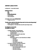 JOUR 201 Week 4 Lecture Notes