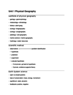 Physical Geography 2300 Week 1 Notes