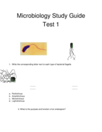 Microbiology 503 Test 1