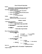 Chem 116 Study Guide Exam #1