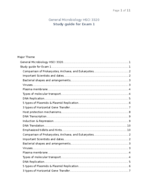 Micro Exam 1 Study Guide