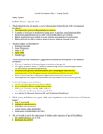 HIST 1120 Test 2 Study Guide