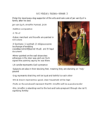 Art History B, Week 3 Notes