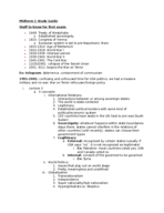 World Politics Study Guide for Exam 1