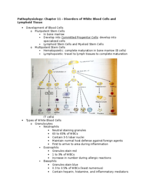 Pathophysiology Chapters 11, 12, 13, and 17