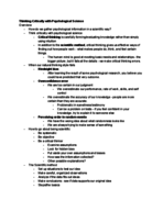 PSYC 1000 Notes - Chapter 1