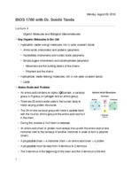 Biology Notes Week 2