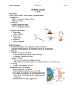 GEO 121 Class Notes- Chapter 4