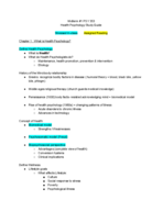 PSY 353 Study Guide Midterm 1 
