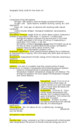 Updated Geography Study Guide for Exam 1