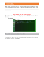 IST 264 Class notes on commands w/ pictures