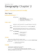 Geography Chapter 2 Notes