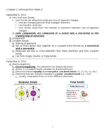 Biology 101, Week 3 Notes
