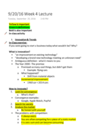 BUS 190 Week 4 Lecture 5 