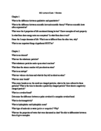 BIO LECTURE EXAM REVIEW