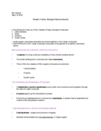 BIO LECTURE 1710 CH3