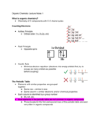 Lecture and Chapter Notes