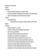 Genetics Test 1 Study Guide