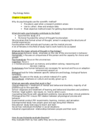 Psychology 110 Exam 1 notes