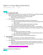 Soc 112 Week 5 In Class Notes