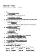 Econ 201 Lecture 6 Notes