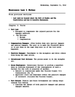BUS LAW 1: Chapter 6 Notes 