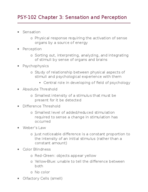 PSY-102 Week Three Notes
