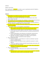 CHS 200, Chapters 8 & 14 notes