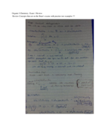 Orgo I Exam 1 Review 