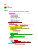Cultural Anthropology 001- Week 0 Notes