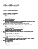 PKG Midterm #1 Study Guide