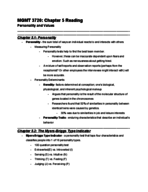 MGMT 3720: Chapter 5 Reading Notes