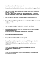 Microeconomics Midterm Study Guide