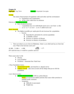 BIOL 1543, Chapter 34 Class Notes
