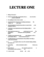 Exam One Study Guide!
