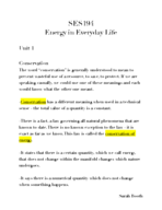 SES194 Energy in Everyday Life