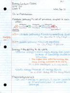 LIFE 120 Week 5 Lecture Notes