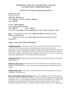 criminal procedure: week 1: do not buy