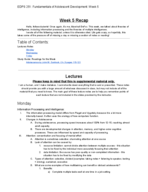 Week 5, EDPS 251: Fundamentals of Adolescent Development
