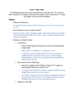 Exam #1 Study Guide 
