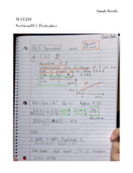 MAT210 Brief Calculus Notes. Sections 10.5 10.6 11.1