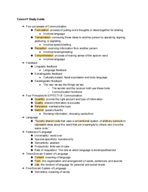 CDS Exam #1 Study Guide