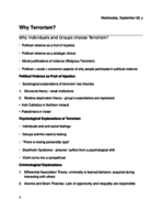 Why Terrorism?