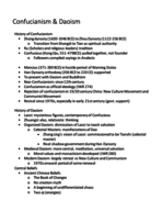 REL 1020 Confucianism & Daoism