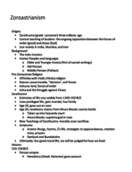 REL 1020 Zoroastrianism