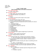 Exam 1 Study Guide COSC 236