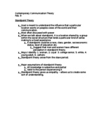 Communication Theories Studyguide 