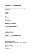 Endocrinology-Ch.3 Notes